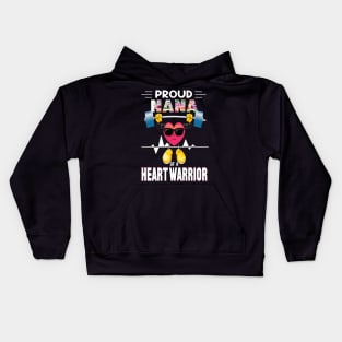 Proud nana of a heart warrior.. CHD awareness gift Kids Hoodie